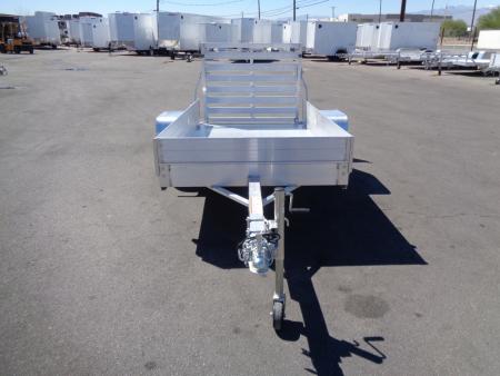 New 2027 Aluma * 548ESA-S * 5x8 Single Axle Utility Trailer w/ 12" Solid Sides