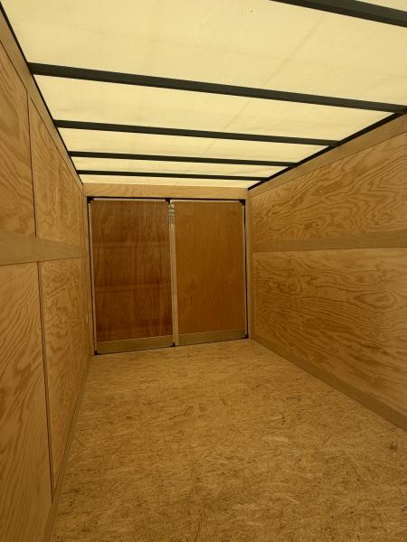New 2027 Stealth 7 X 16 Cargo / Enclosed Trailer with Double Door and 6ft 6in interior Height Screwless - Light Lid Roof