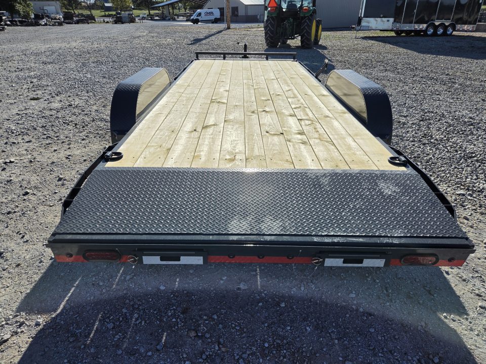 New 2027 Lamar 83X20 TANDEM 10K CAR HAULER W/2' STEEL DOVE & SLIDE OUT RAMPS