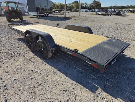 New 2027 Lamar 83X20 TANDEM 10K CAR HAULER W/2' STEEL DOVE & SLIDE OUT RAMPS