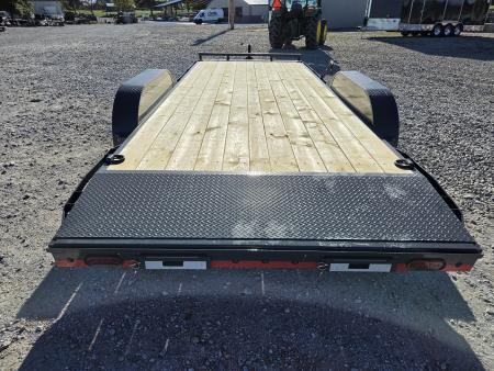 New 2027 Lamar 83X20 TANDEM 10K CAR HAULER W/2' STEEL DOVE & SLIDE OUT RAMPS