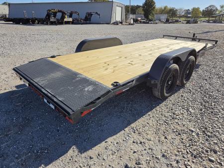 New 2027 Lamar 83X20 TANDEM 10K CAR HAULER W/2' STEEL DOVE & SLIDE OUT RAMPS