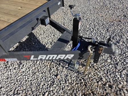 New 2027 Lamar 83X20 TANDEM 10K CAR HAULER W/2' STEEL DOVE & SLIDE OUT RAMPS