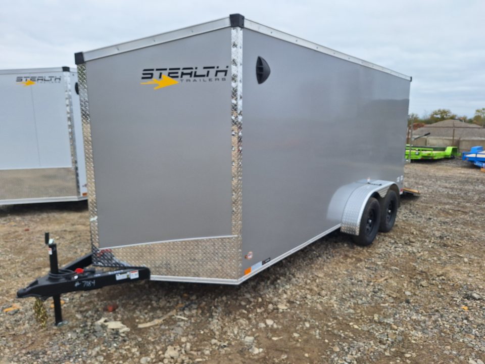 New 7x16 Cargo / Enclosed Trailer W/ Ramp Door