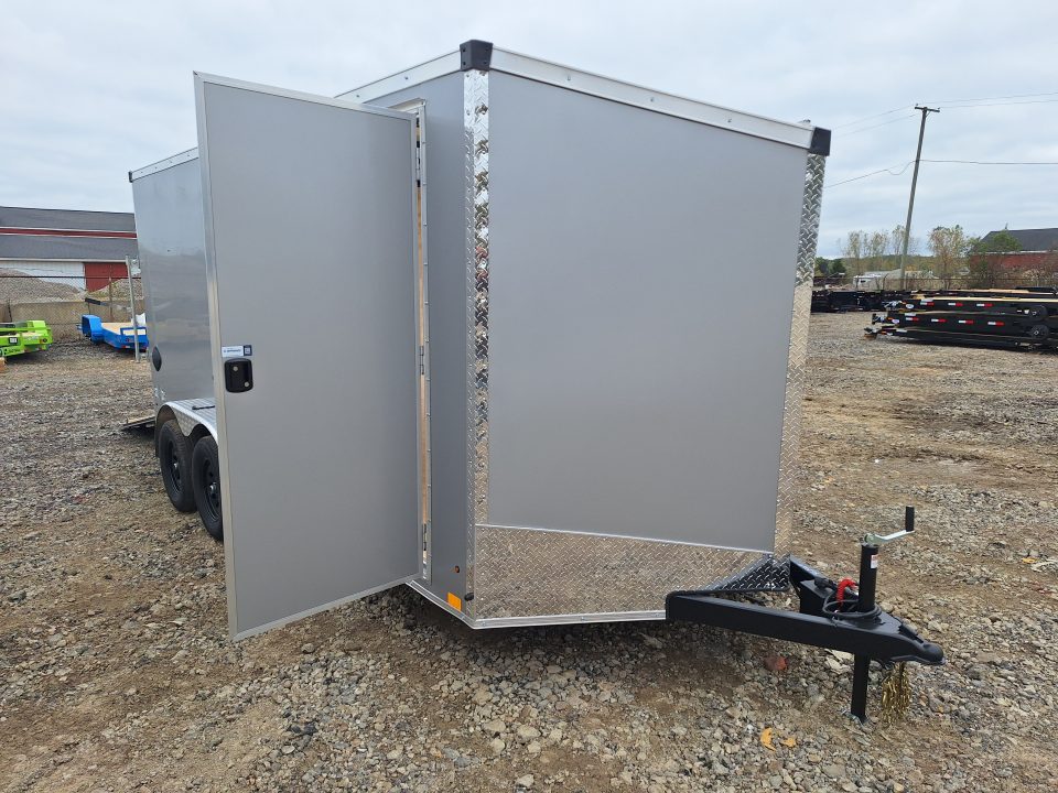New 7x16 Cargo / Enclosed Trailer W/ Ramp Door