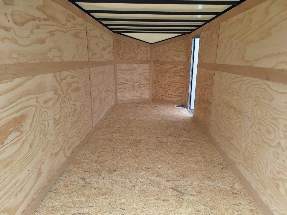 New 7x16 Cargo / Enclosed Trailer W/ Ramp Door