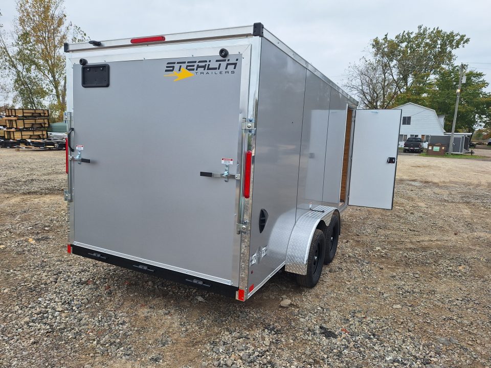 New 7x16 Cargo / Enclosed Trailer W/ Ramp Door