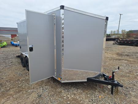 New 7x16 Cargo / Enclosed Trailer W/ Ramp Door