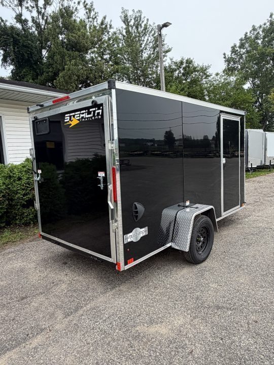 New 2027 Stealth Mustang 6 x 12 Enclosed Trailer w/ RAMP DOOR (Single) Cargo / Enclosed Trailer NEW MODEL - Screwless and Light Lid Roofing !!