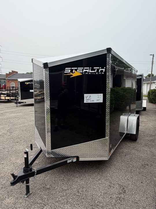 New 2027 Stealth Mustang 6 x 12 Enclosed Trailer w/ RAMP DOOR (Single) Cargo / Enclosed Trailer NEW MODEL - Screwless and Light Lid Roofing !!