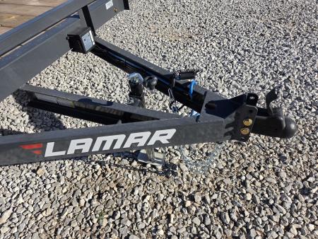 New 2027 Lamar 83X22 TANDEM 7K CAR HAULER W/2' STEEL DECK & SLIDE OUT RAMPS