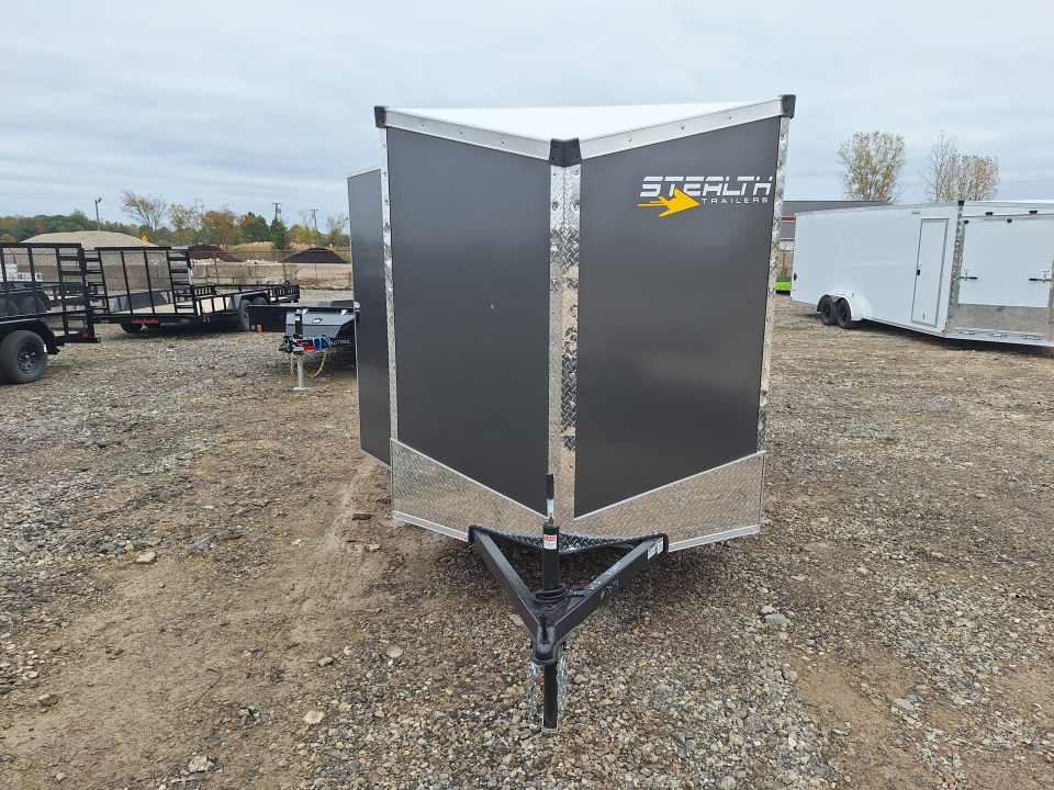 New 6x12 Stealth Trailer Single Axle Cargo / Enclosed Trailer W/ Ramp Door