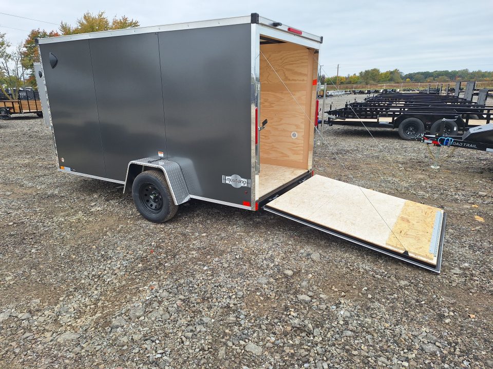 New 6x12 Stealth Trailer Single Axle Cargo / Enclosed Trailer W/ Ramp Door