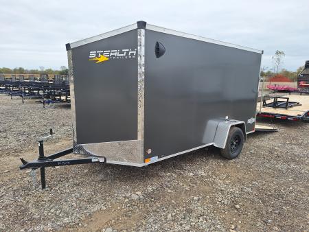 New 6x12 Stealth Trailer Single Axle Cargo / Enclosed Trailer W/ Ramp Door