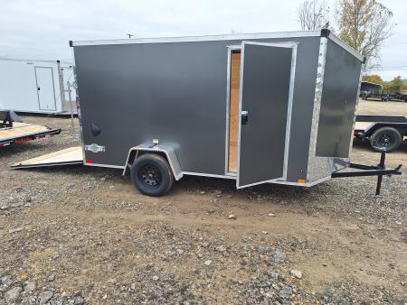 New 6x12 Stealth Trailer Single Axle Cargo / Enclosed Trailer W/ Ramp Door