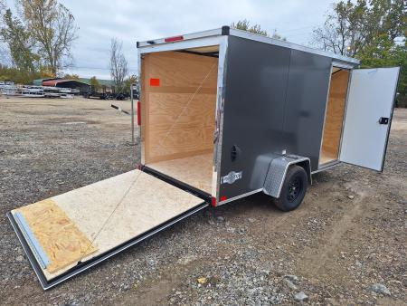 New 6x12 Stealth Trailer Single Axle Cargo / Enclosed Trailer W/ Ramp Door