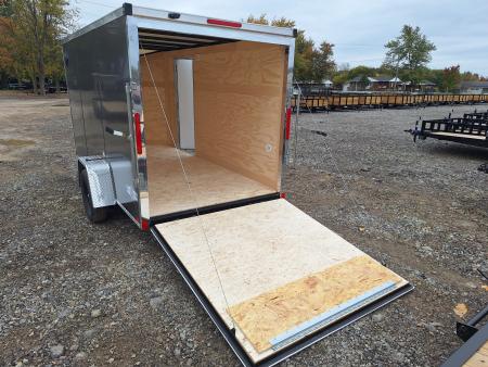 New 6x12 Stealth Trailer Single Axle Cargo / Enclosed Trailer W/ Ramp Door