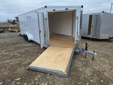 New 7x29 Stealth Trailers 4 place Snowmobile Trailer Aluminum PREMIUM
