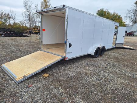 New 7x29 Stealth Trailers 4 place Snowmobile Trailer Aluminum PREMIUM