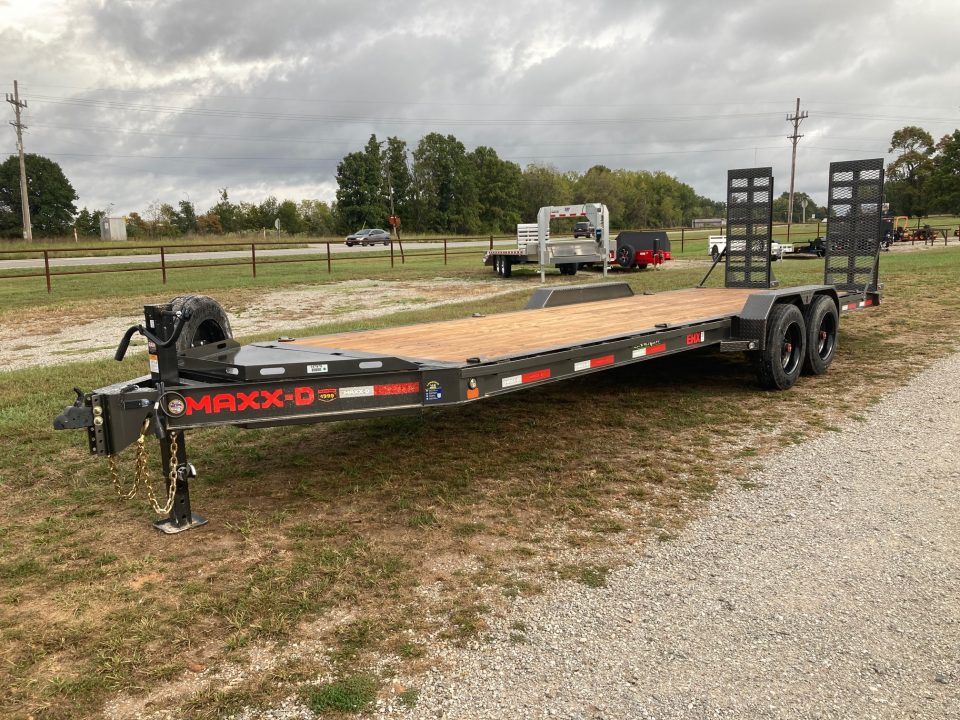 New 2027 MAXX-D 83X24 TANDEM 17.5K EQUIPMENT W/ STAND UP RAMPS & 2' DOVE Equipment Trailer
