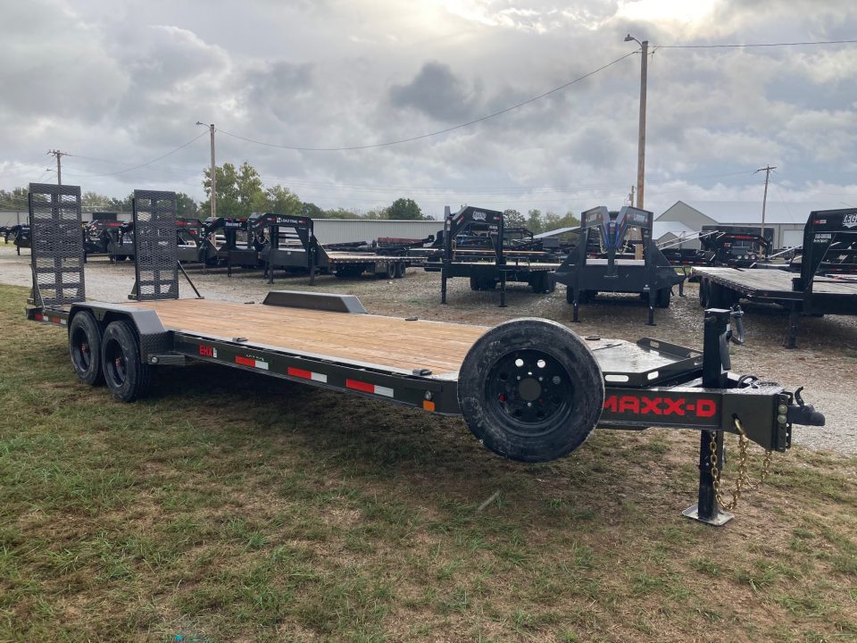 New 2027 MAXX-D 83X24 TANDEM 17.5K EQUIPMENT W/ STAND UP RAMPS & 2' DOVE Equipment Trailer