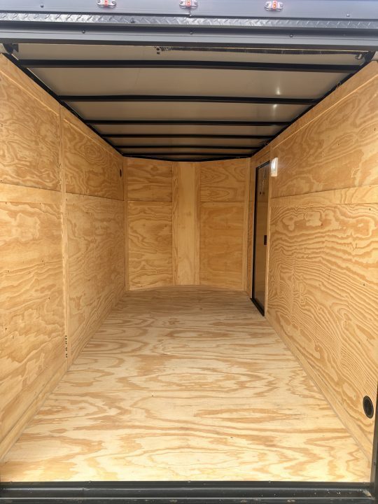 New 2027 6X12 - Enclosed Trailer- 3500LB Tandem Axle - Black Poly - Blackout