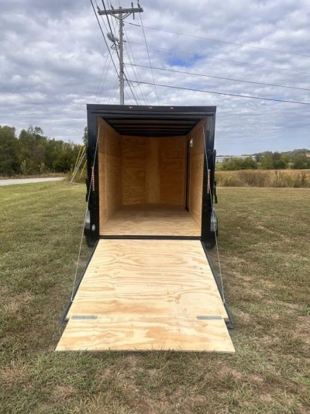 New 2027 6X12 - Enclosed Trailer- 3500LB Tandem Axle - Black Poly - Blackout