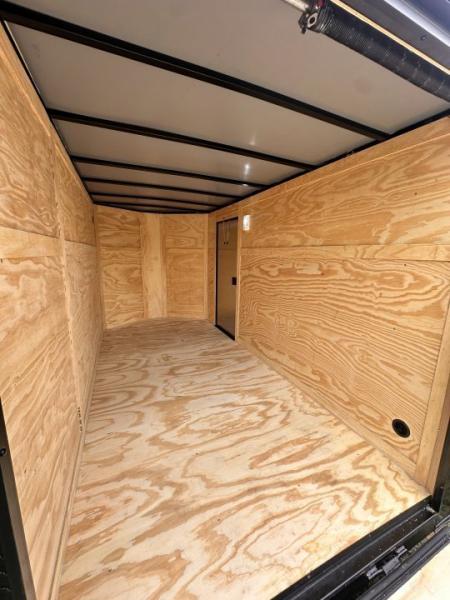 New 2027 6X12 - Enclosed Trailer- 3500LB Tandem Axle - Black Poly - Blackout
