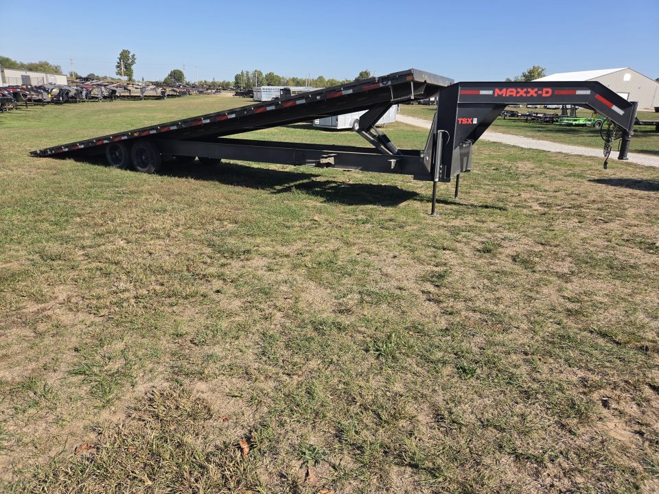 New 2023 MAXX-D 102X34 TANDEM DECKOVER POWER TILT W/8K AXLES HYDROJACKS & TUFF WIRELESS