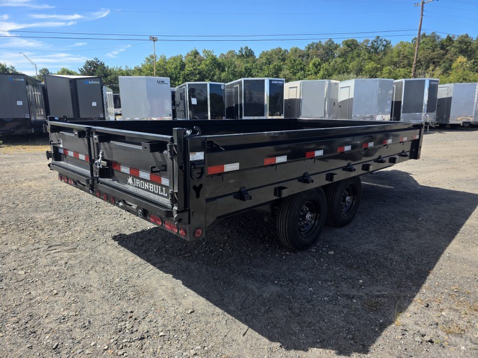 New 2027 Iron Bull DDP 96 X 16 14K - FOLD DOWN SIDES Dump Trailer