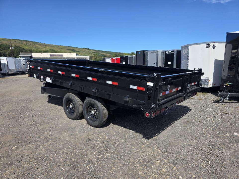 New 2027 Iron Bull DDP 96 X 16 14K - FOLD DOWN SIDES Dump Trailer