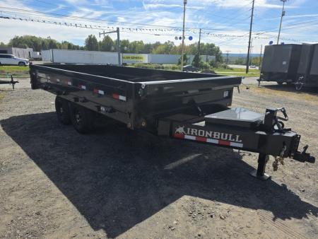 New 2027 Iron Bull DDP 96 X 16 14K - FOLD DOWN SIDES Dump Trailer