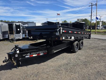 New 2027 Iron Bull DDP 96 X 16 14K - FOLD DOWN SIDES Dump Trailer