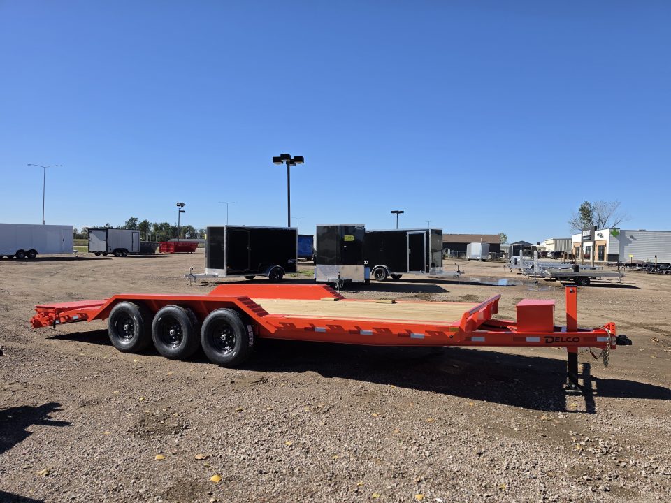New 2027 Delco Trailers 102" wide X 24' Equipment Trailer 3-7ks Equipment Trailer