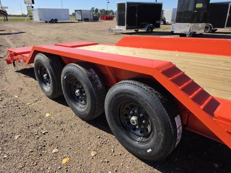 New 2027 Delco Trailers 102" wide X 24' Equipment Trailer 3-7ks Equipment Trailer