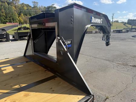 New 2027 Diamond C FMAX210 GOOSENECK TRAILER HYDRO DOVE & JACKS **ABS BRAKES** ALUMINUM OUTER RIMS