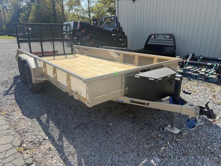 New 2027 Diamond C GTU235 Utility Trailer VENTURE ,BI FOLD GATE MESH SIDES 83”X16’