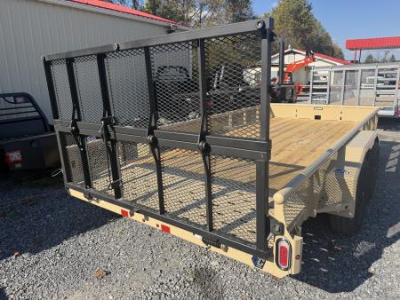 New 2027 Diamond C GTU235 Utility Trailer VENTURE ,BI FOLD GATE MESH SIDES 83”X16’