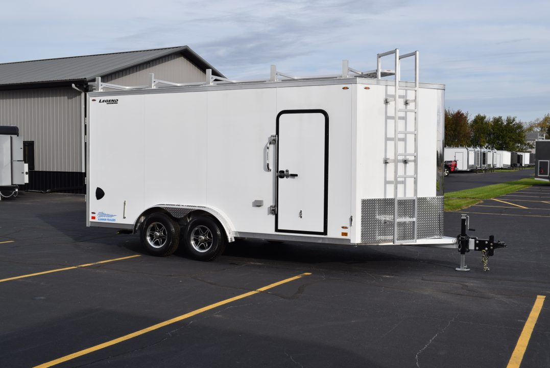 New 2027 Legend Trailers Thunder 8x16 V-Nose Aluminum Contractor