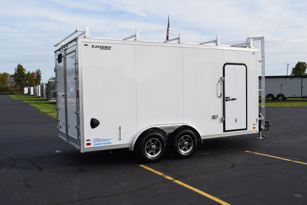 New 2027 Legend Trailers Thunder 8x16 V-Nose Aluminum Contractor