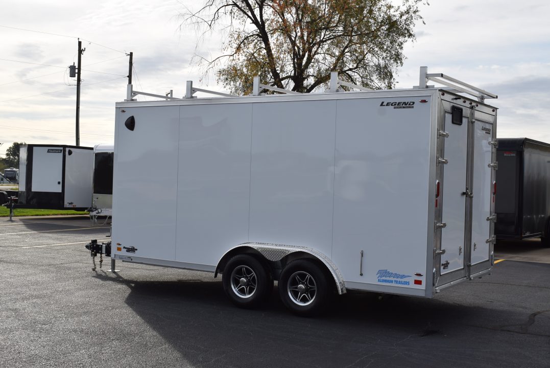 New 2027 Legend Trailers Thunder 8x16 V-Nose Aluminum Contractor