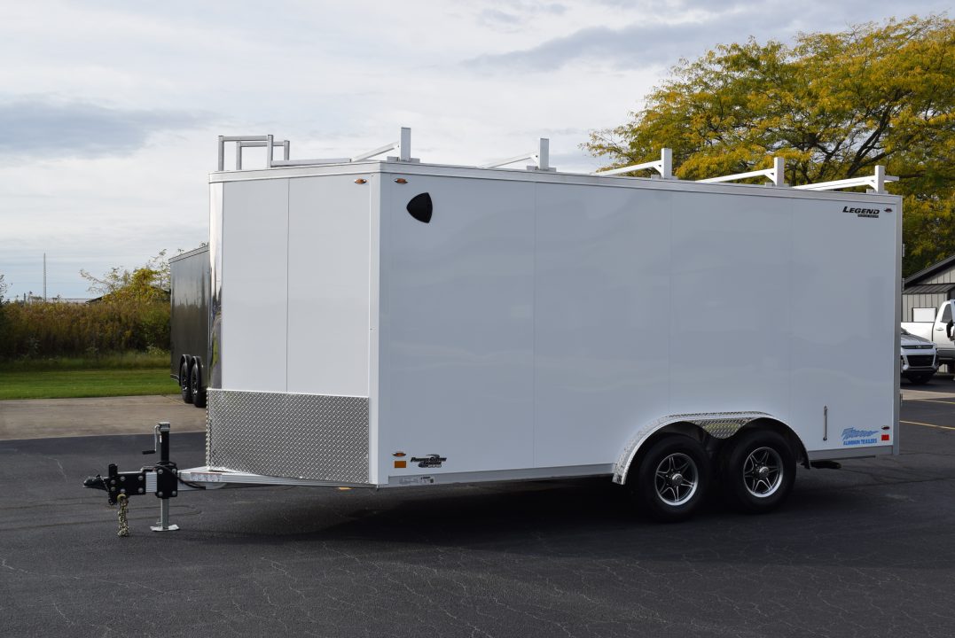 New 2027 Legend Trailers Thunder 8x16 V-Nose Aluminum Contractor