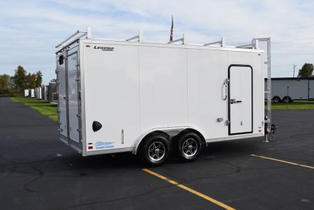 New 2027 Legend Trailers Thunder 8x16 V-Nose Aluminum Contractor