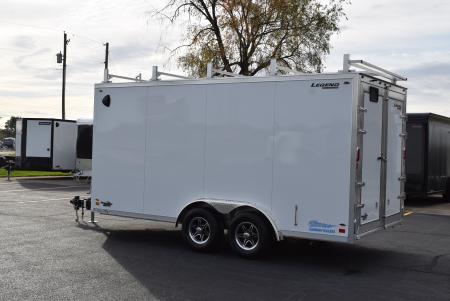 New 2027 Legend Trailers Thunder 8x16 V-Nose Aluminum Contractor