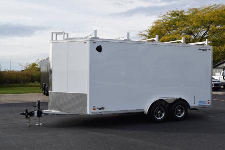 New 2027 Legend Trailers Thunder 8x16 V-Nose Aluminum Contractor