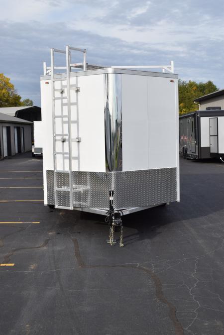 New 2027 Legend Trailers Thunder 8x16 V-Nose Aluminum Contractor