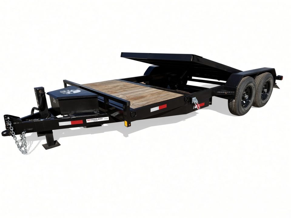 Used 2026 Southern Grace 7x18 Tilt Car Hauler/Equipment Trailer – 14K Capacity | 4' Stationary Deck & 14' Tilt Deck Tilt Trailer