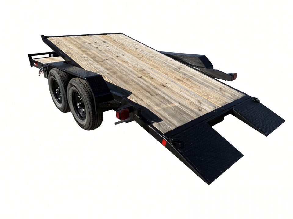 Used 2026 Southern Grace 7x18 Tilt Car Hauler/Equipment Trailer – 14K Capacity | 4' Stationary Deck & 14' Tilt Deck Tilt Trailer