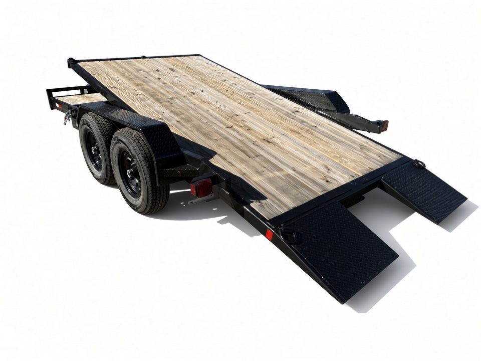 Used 2026 Southern Grace 7x18 Tilt Car Hauler/Equipment Trailer – 14K Capacity | 4' Stationary Deck & 14' Tilt Deck Tilt Trailer