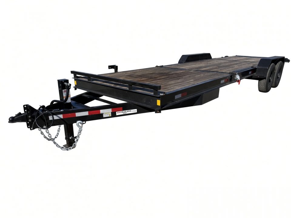 Used 2026 Southern Grace 7x18 Tilt Car Hauler/Equipment Trailer – 14K Capacity | 4' Stationary Deck & 14' Tilt Deck Tilt Trailer